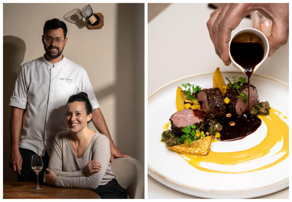 At Accentué, Chef Ashwin Vijaykumar and front-of-house manager Jennifer Palopoli serve vibrant, globally inspired dishes in a bright space with an approach that remains refreshingly affordable. © Accentué