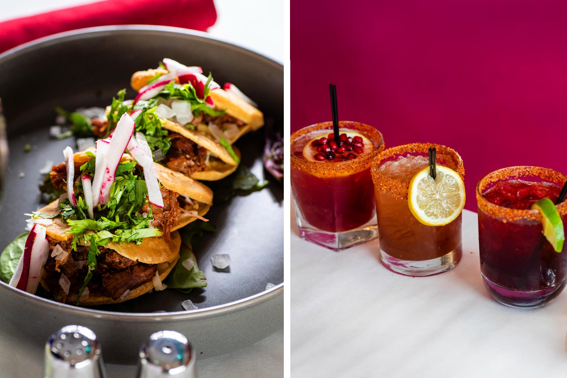 Tacos and margaritas are the perfect match for Cinco de Mayo. © Noncreative/Sol de Mexico