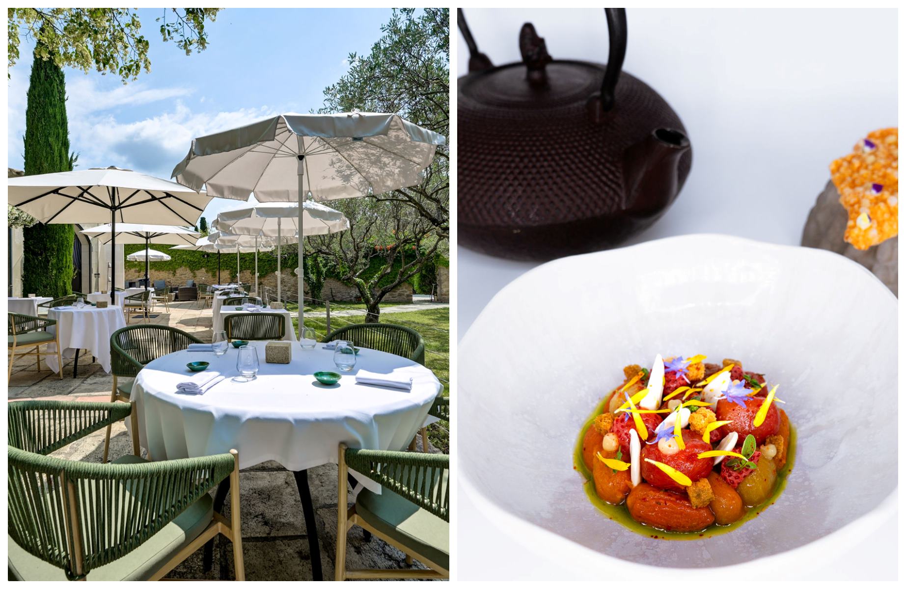 Set in the countryside close to its suppliers, La Belle Vie pairs a garden setting with locally rooted dishes. © La Belle Vie