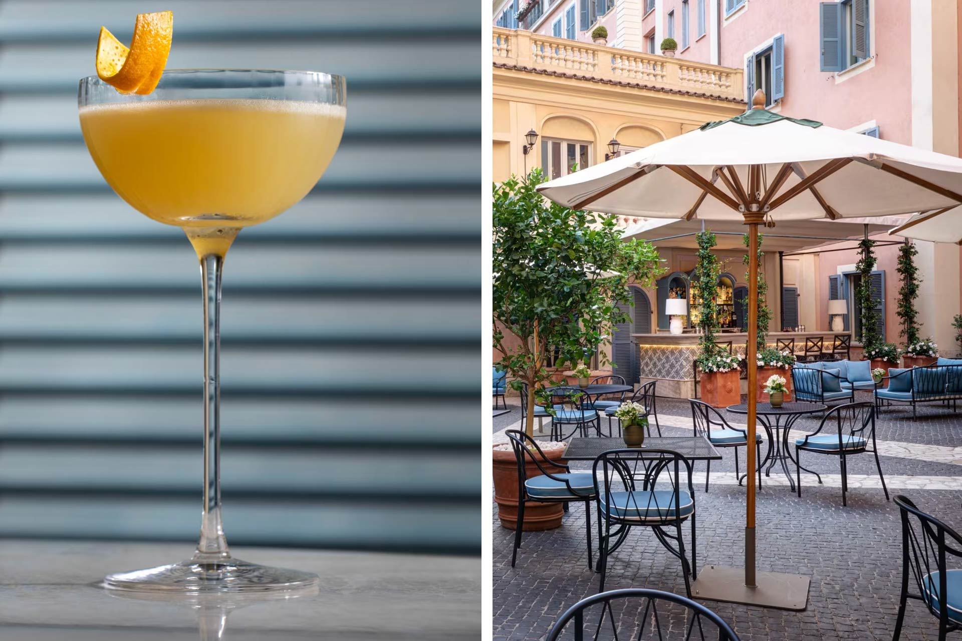 The feeling is that of a secret garden at Stravinskij Bar near Piazza del Popolo. © Rocco Forte Hotel de Russie 