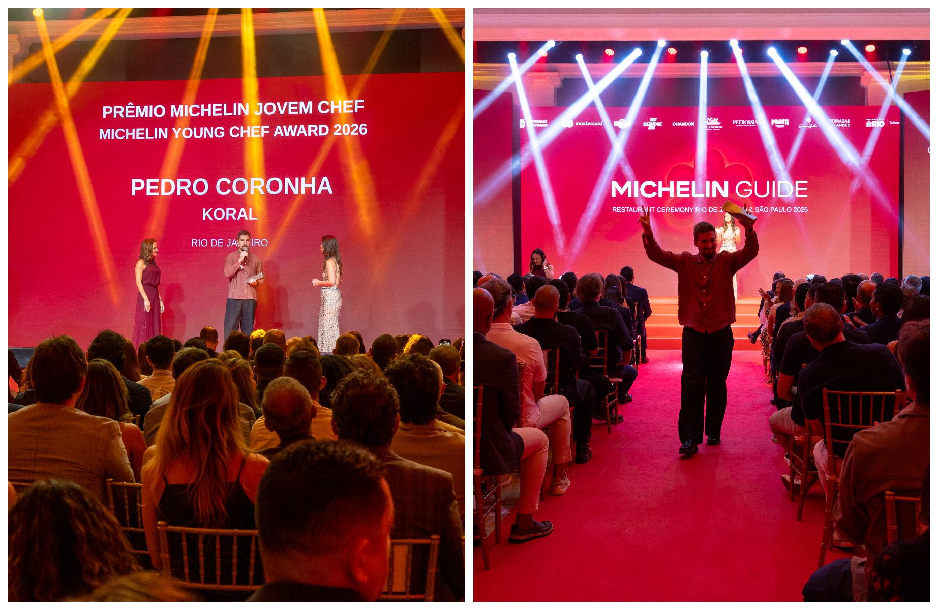 Na cerimônia do Guia MICHELIN Rio de Janeiro & São Paulo 2026, o restaurante Koral, de Coronha, foi incluído na categoria Bib Gourmand do Guia MICHELIN. © Michelin Guide
