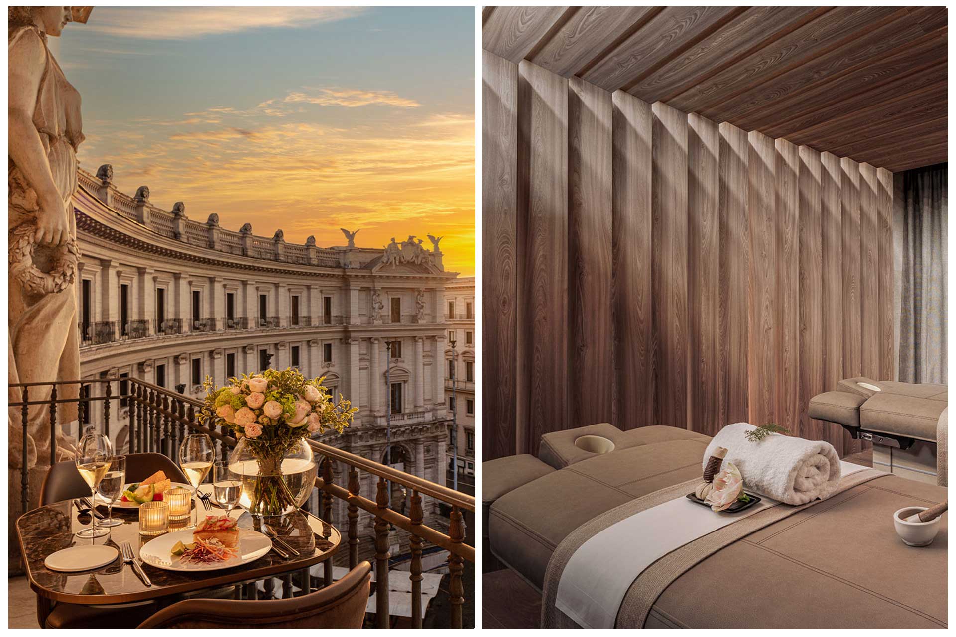 A location with ancient attractions and a spa that builds on them. © Anantara Palazzo Naiadi Rome