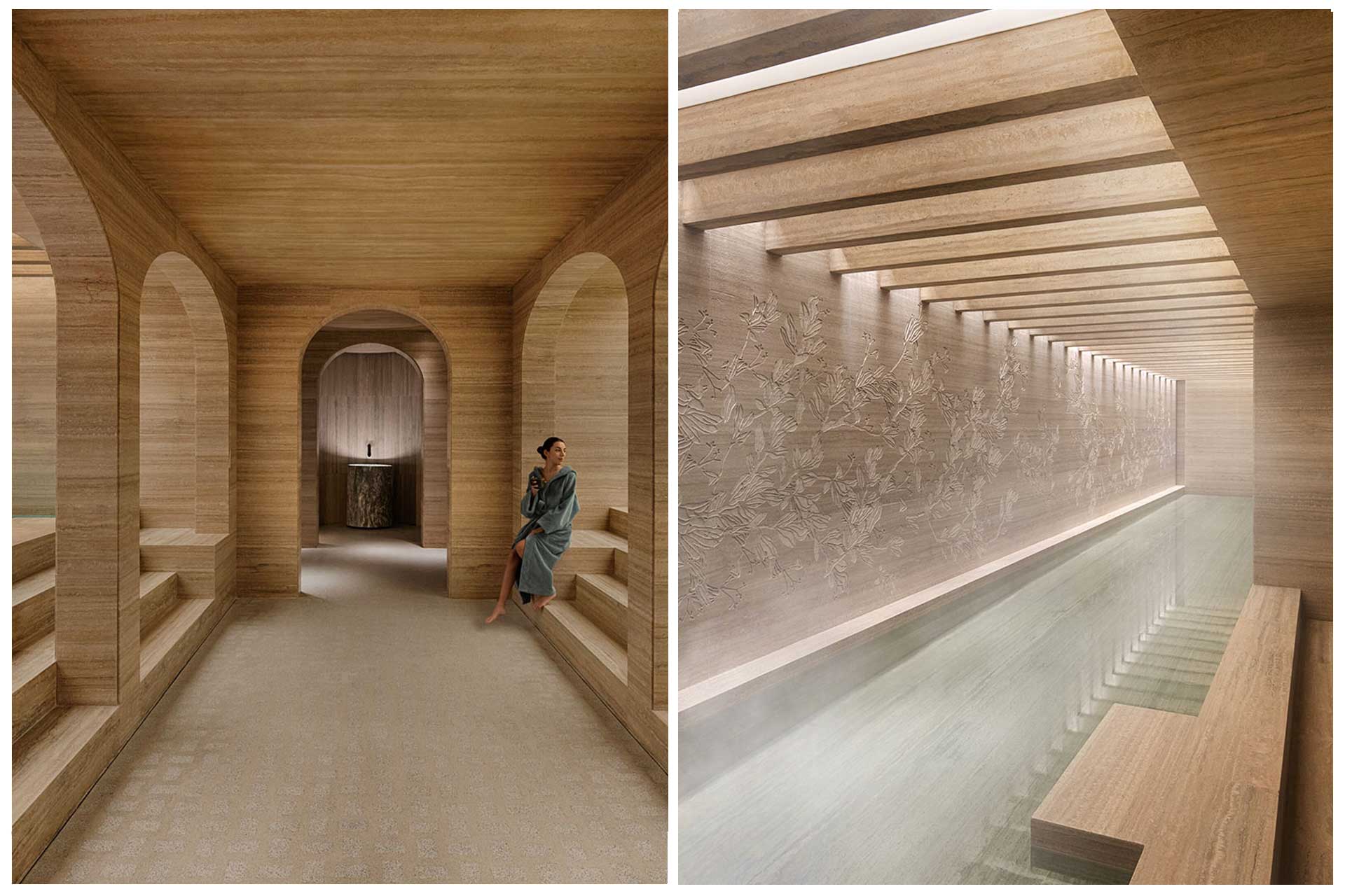 At Six Senses, guests take the Roman bath circuit at their own pace. © Six Senses Rome