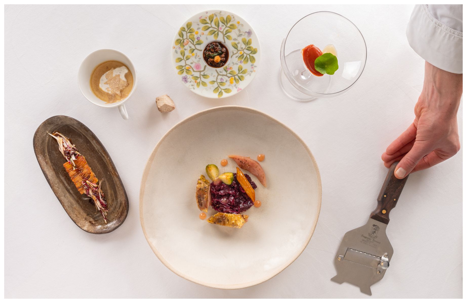 Welsh pheasant at Sketch, a perfect example of Pierre Gagnaire's multi-dish approach. © Claude Okamoto/Sketch, The Lecture Room and Library