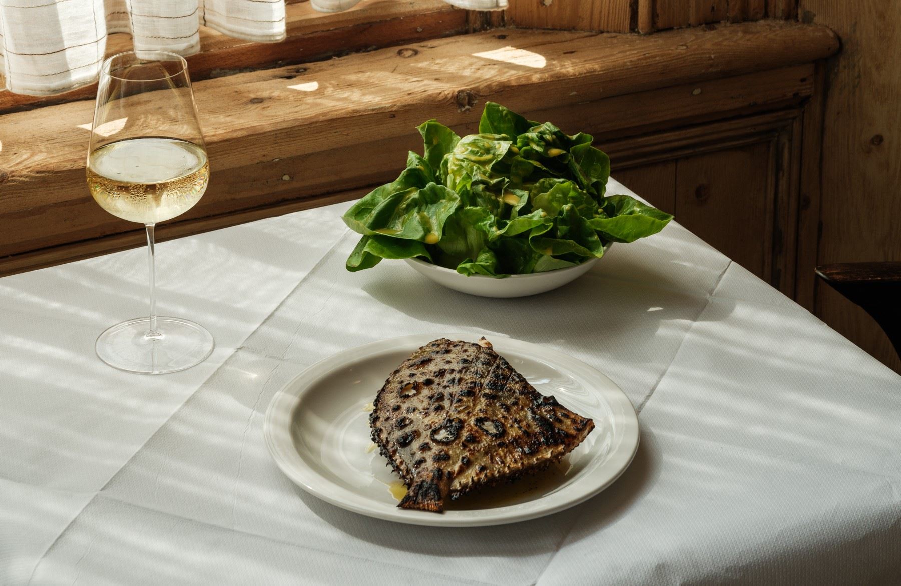 Simple yet delicious fish and salad from The Hero in Maida Vale. © Dave Watts/The Hero