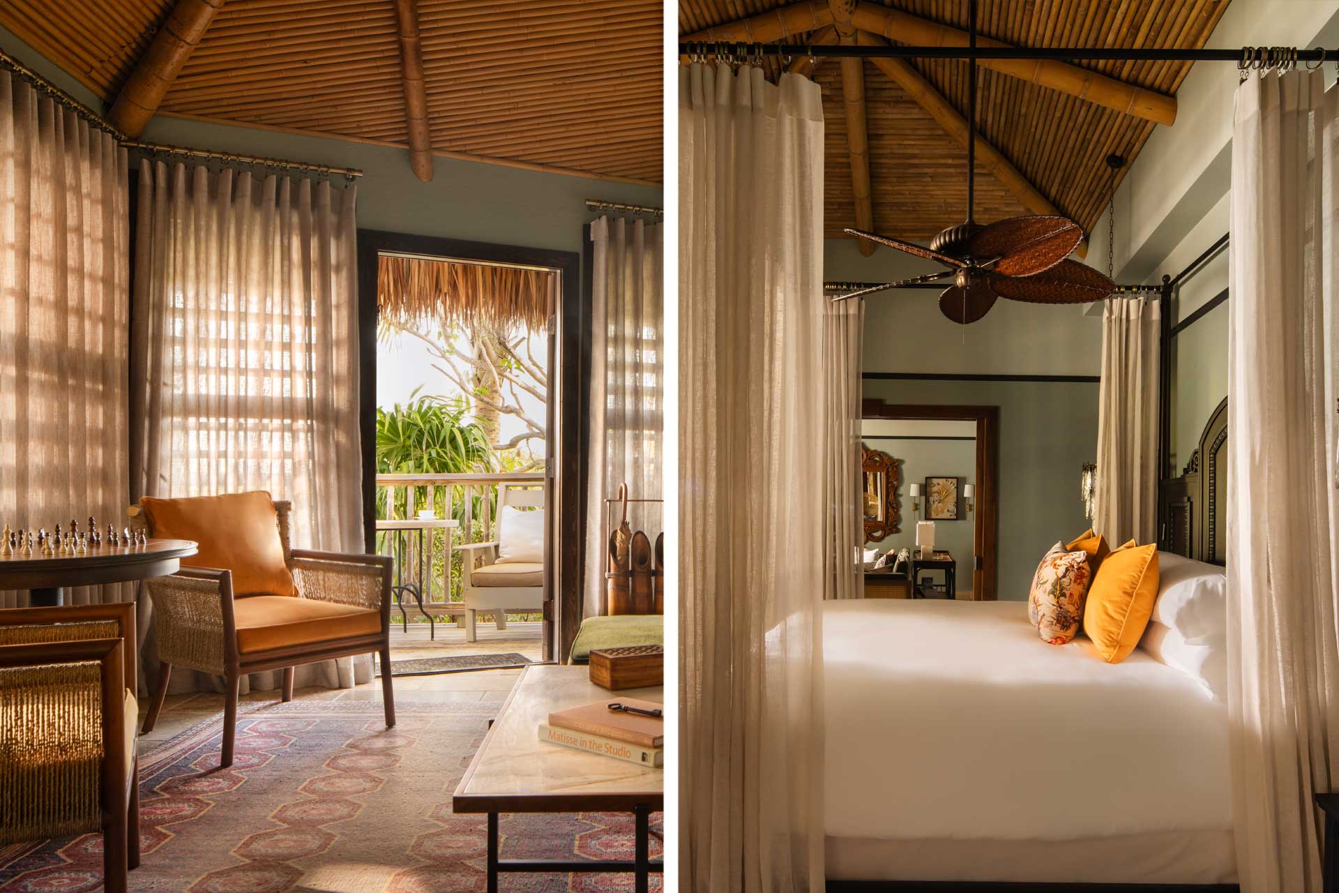 On four acres, find just 30 suites at Little Palm Island, including the Island Escape (left) and the Island Premier. © Little Palm Island