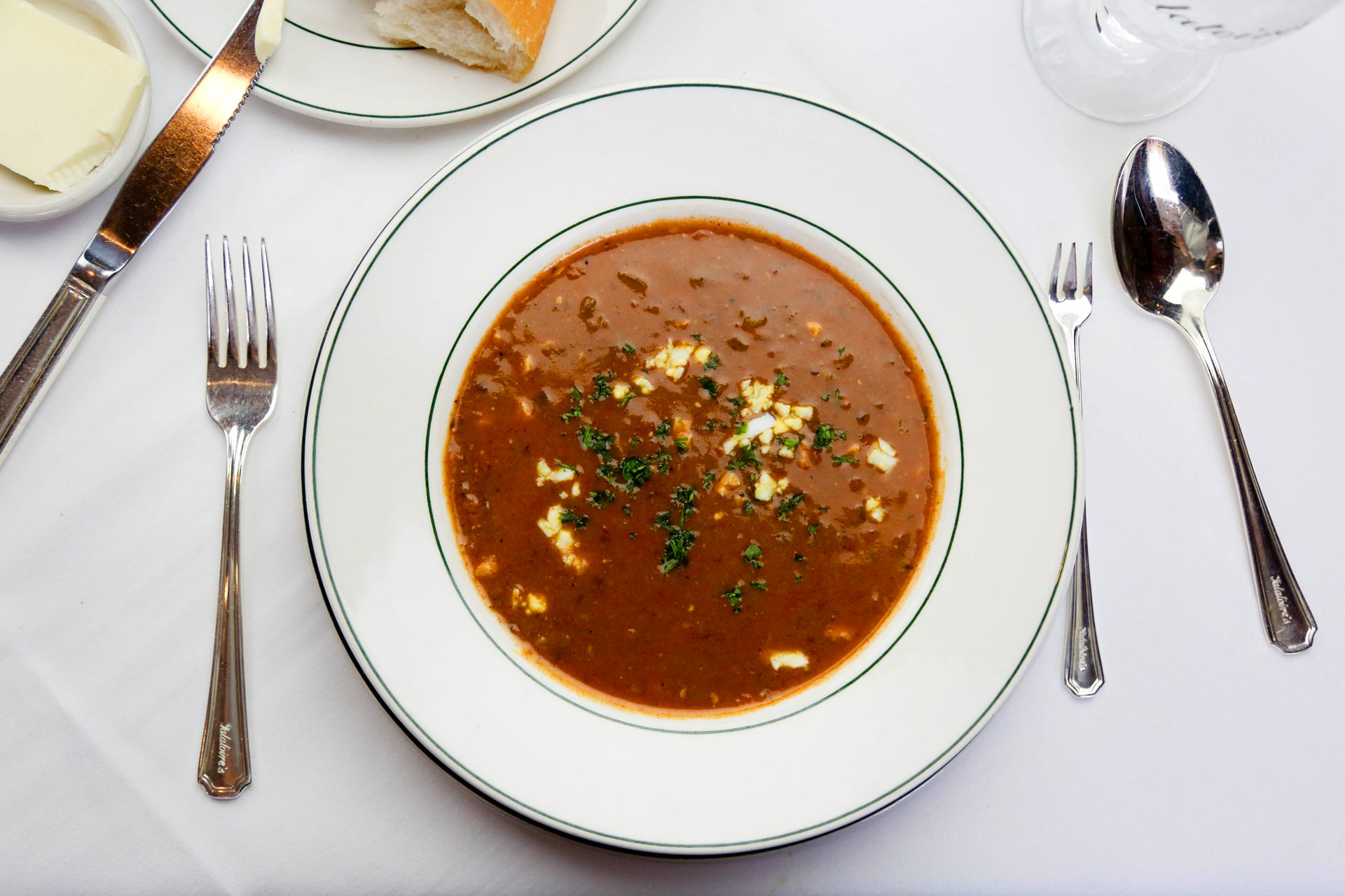 Turtle soup. © Randy Schmidt/Galatoire’s