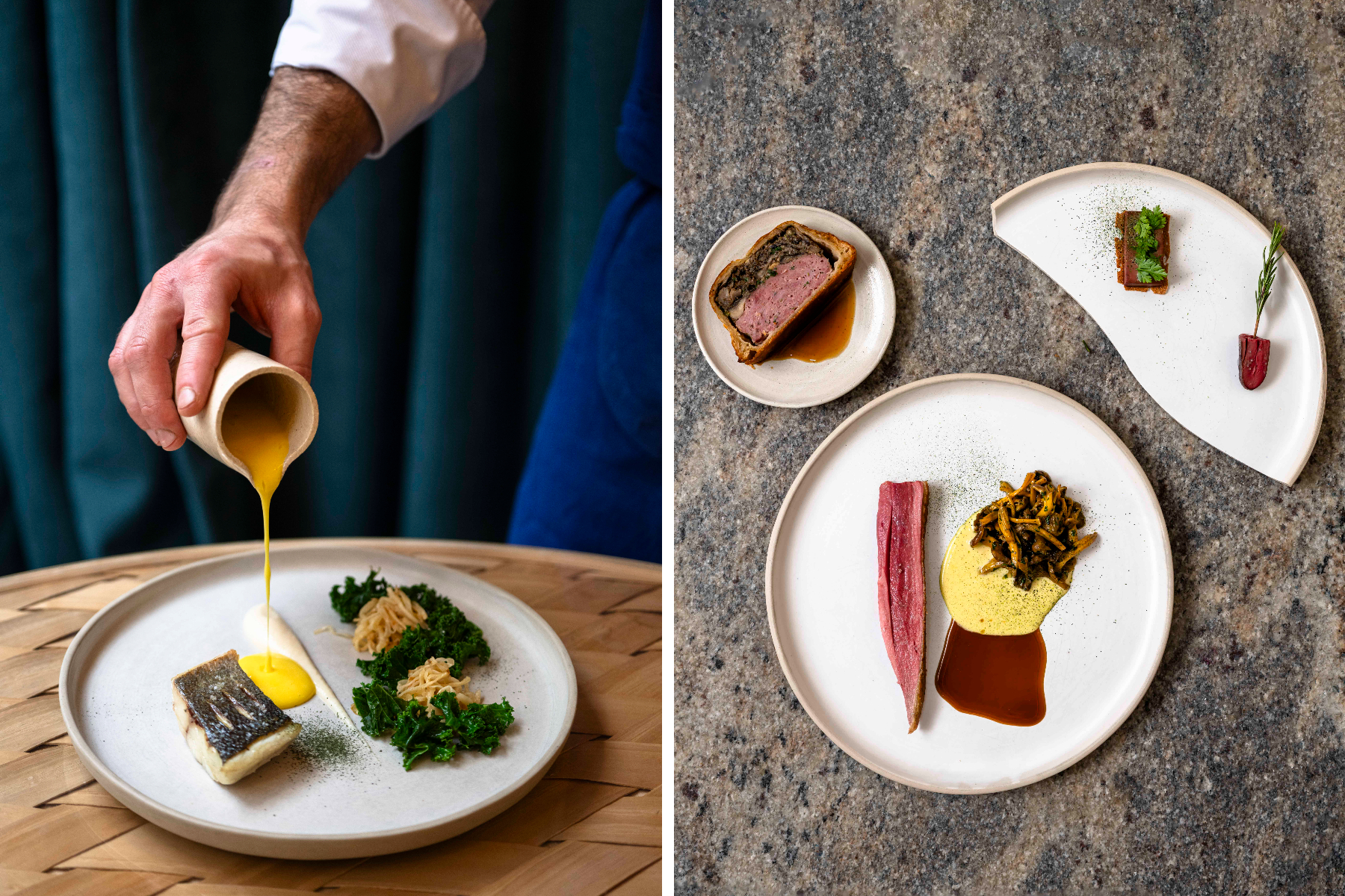 Chez Les Résistants - La Table : Viandes de race locale, pêche de petit bateau... Et une sélection vineuse de 150 producteurs ! © Géraldine Martens