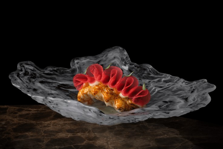 One of the visually striking dishes from One-MICHELIN-Starred NOA Chef's Hall in Tallinn. © Lauri Laan/NOA Chef's Hall