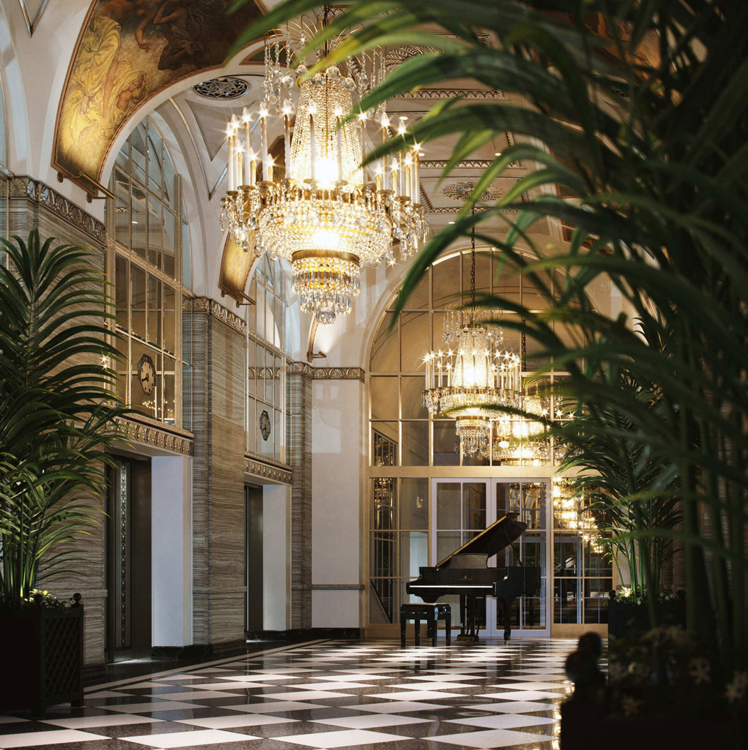 Cole Porter lived in the hotel for three decades, and left behind his Steinway piano. © Waldorf Astoria New York