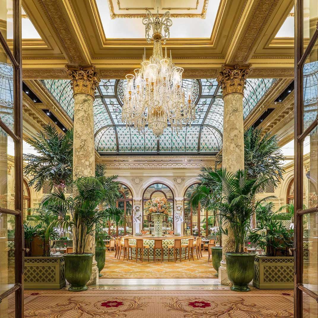 It's not a New York Minute without afternoon tea in the Plaza's glass‑domed Palm Court. © The Plaza