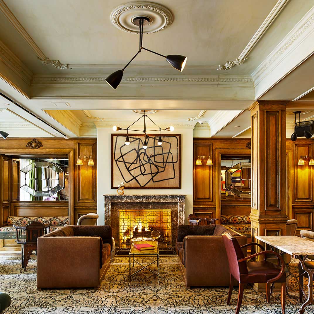 The Marlton has come a long way since Kerouac took in these skyline views, thanks to a 2013 renovation. © The Marlton Hotel