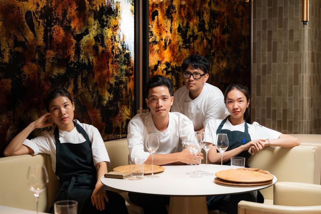 The kitchen team at Upstairs, led by Chef Hiệp Trương. © Upstairs