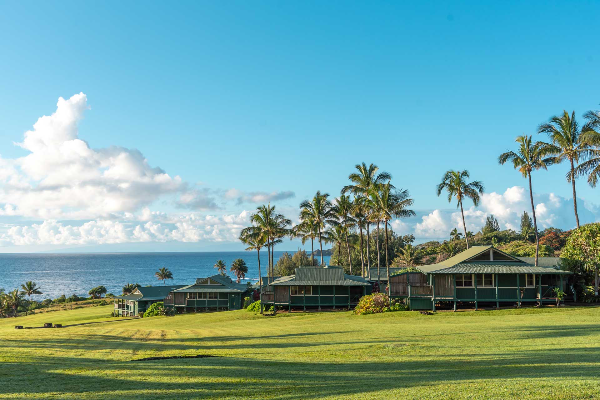 Ocean-view cottages overlooking the ever-present Pacific. © Hana-Maui Resort, a Destination by Hyatt Hotels