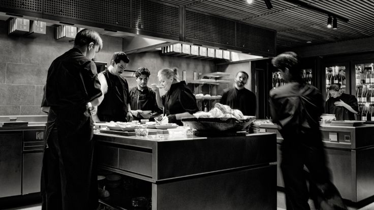 Bjerkan and the kitchen team behind the scenes at Credo. © Credo Restaurant 