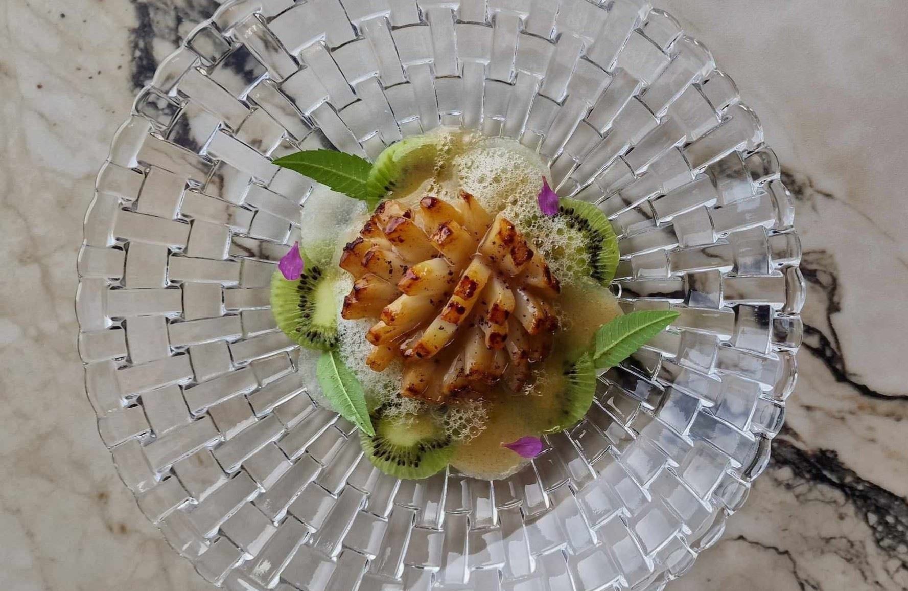 An elaborately presented dish from Mirabelle by Ørjan Johannessen in Bekkjarvik. © Tom Haga/Mirabelle By Ørjan Johannessen