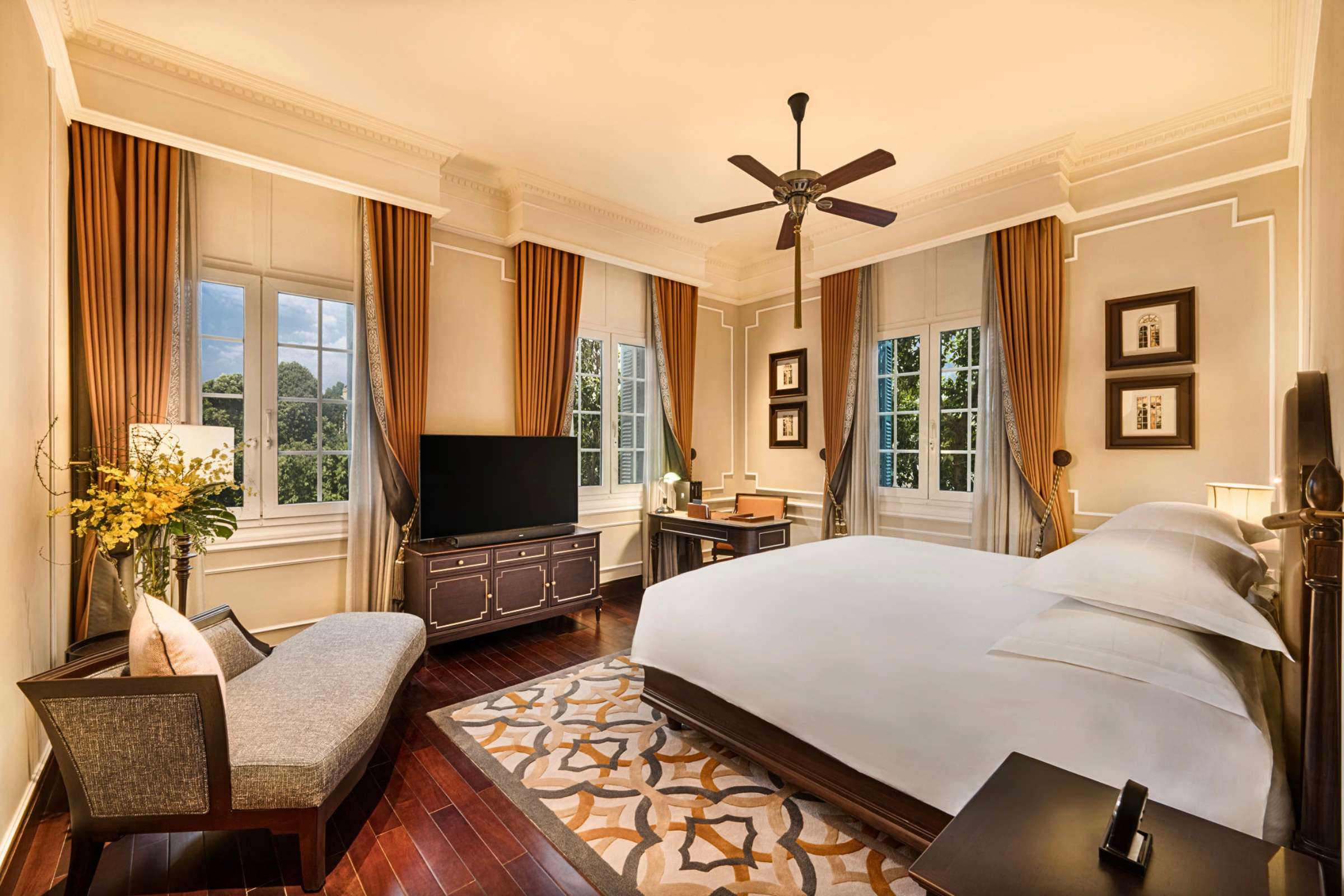 The Charlie Chaplin Suite is named after the famous actor Charlie Chaplin, who stayed at the hotel during his honeymoon in 1936. © Sofitel Legend Metropole Hanoi 