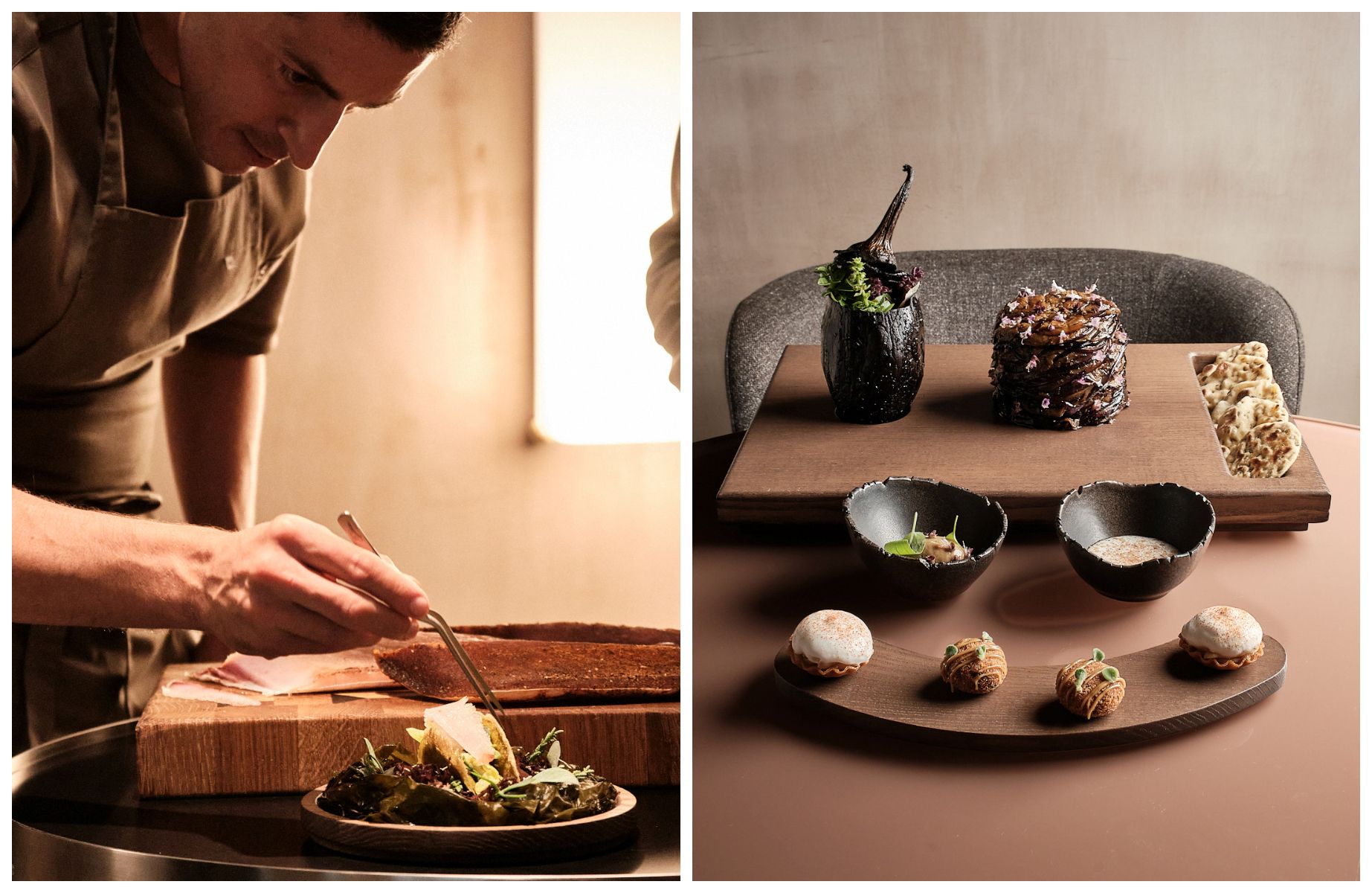 À La Rei Natura, le chef d'origine calabraise met en valeur les produits du terroir des Langhe, contribuant ainsi au prestige de la petite ville d'Alba © Marco Varoli/La Rei Natura by Michelangelo Mammoliti