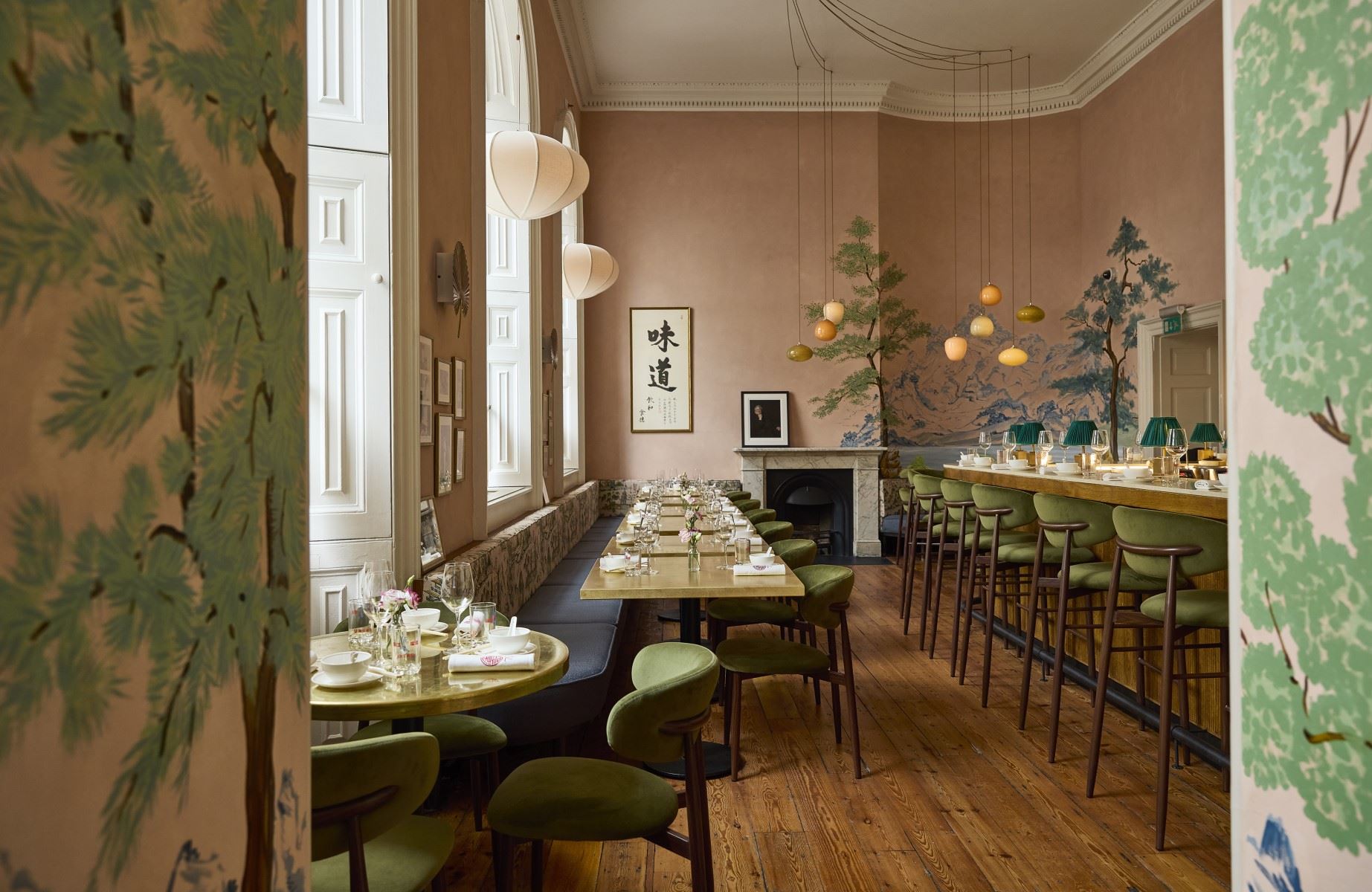 The beautiful dining room at Poon's in Somerset House. © Yuki Sugiura/Poon's