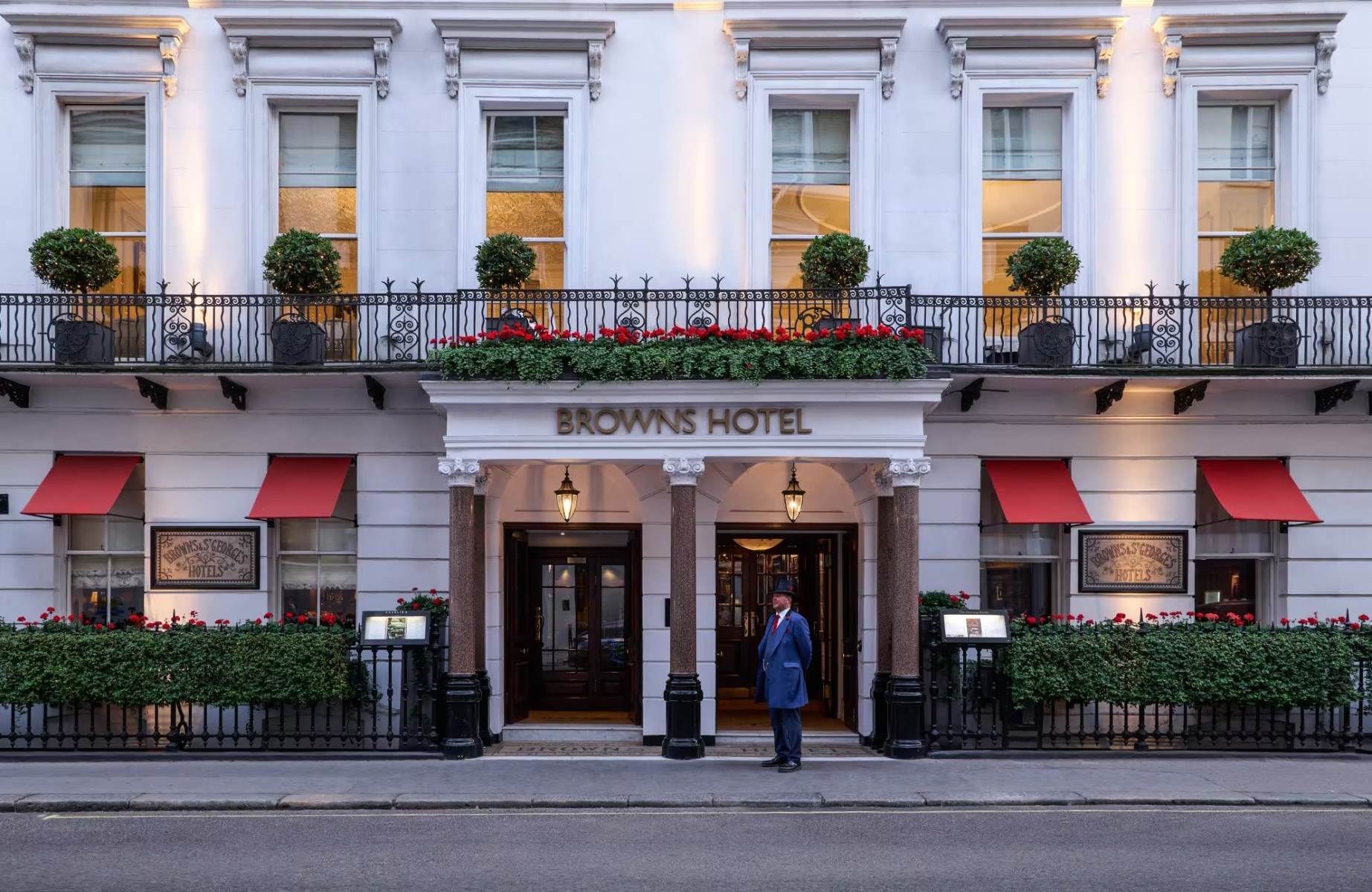 The legendary Brown's Hotel in London, a favourite of Andrew Wong's. © Brown's Hotel, a Rocco Forte Hotel