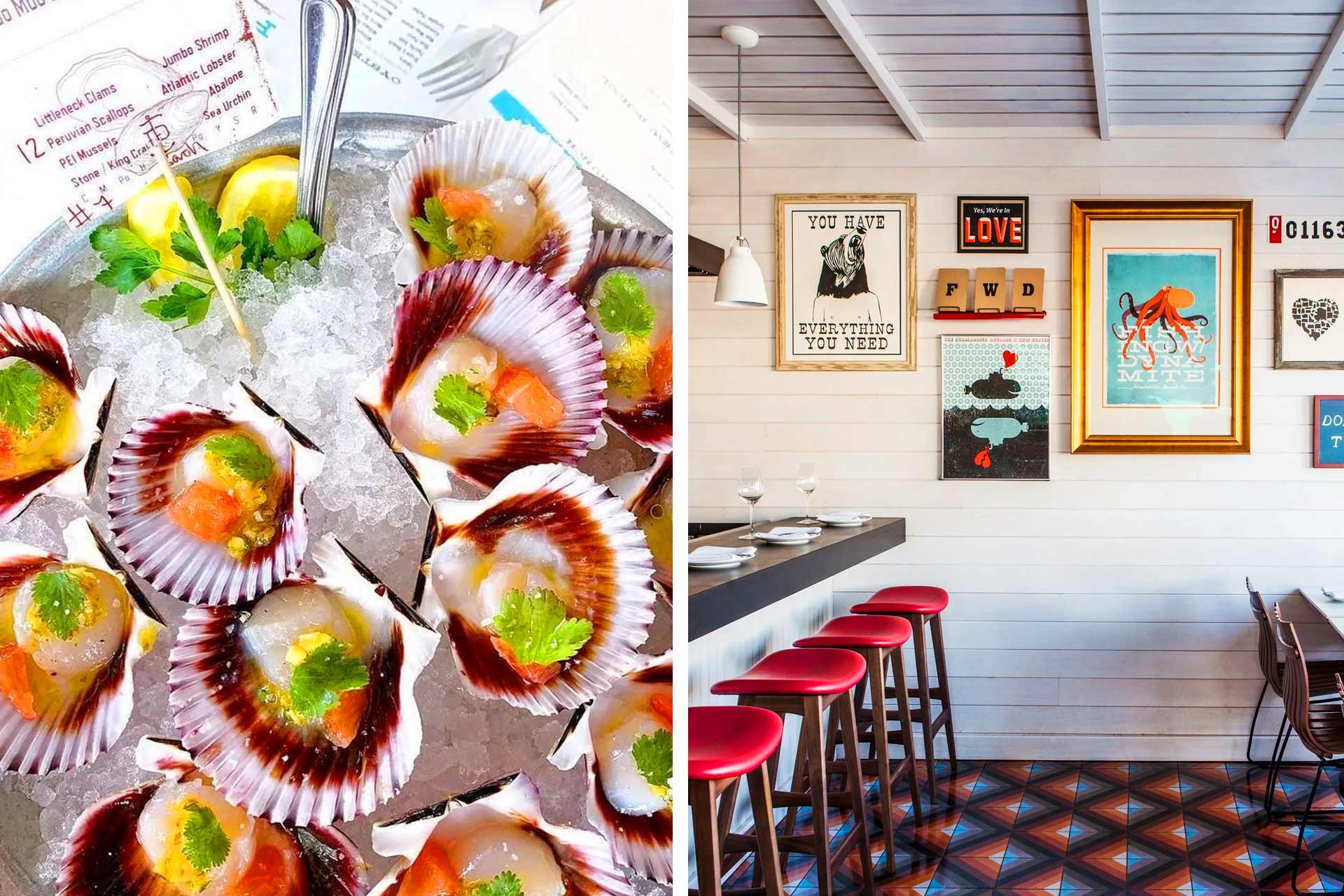 Diver scallops with Japanese sweet potato coulis at the fun and welcoming Fishing With Dynamite. dashofles/Instagram | © Laure Joliet/Fishing with Dynamite