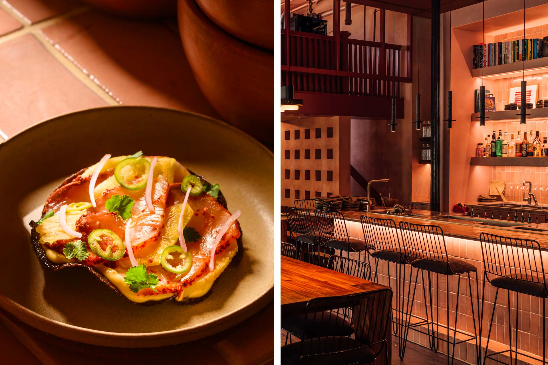 Acamaya is known for their tostadas and a casually sophisticated setting in the Bywater. © Denny Culbert/Acamaya