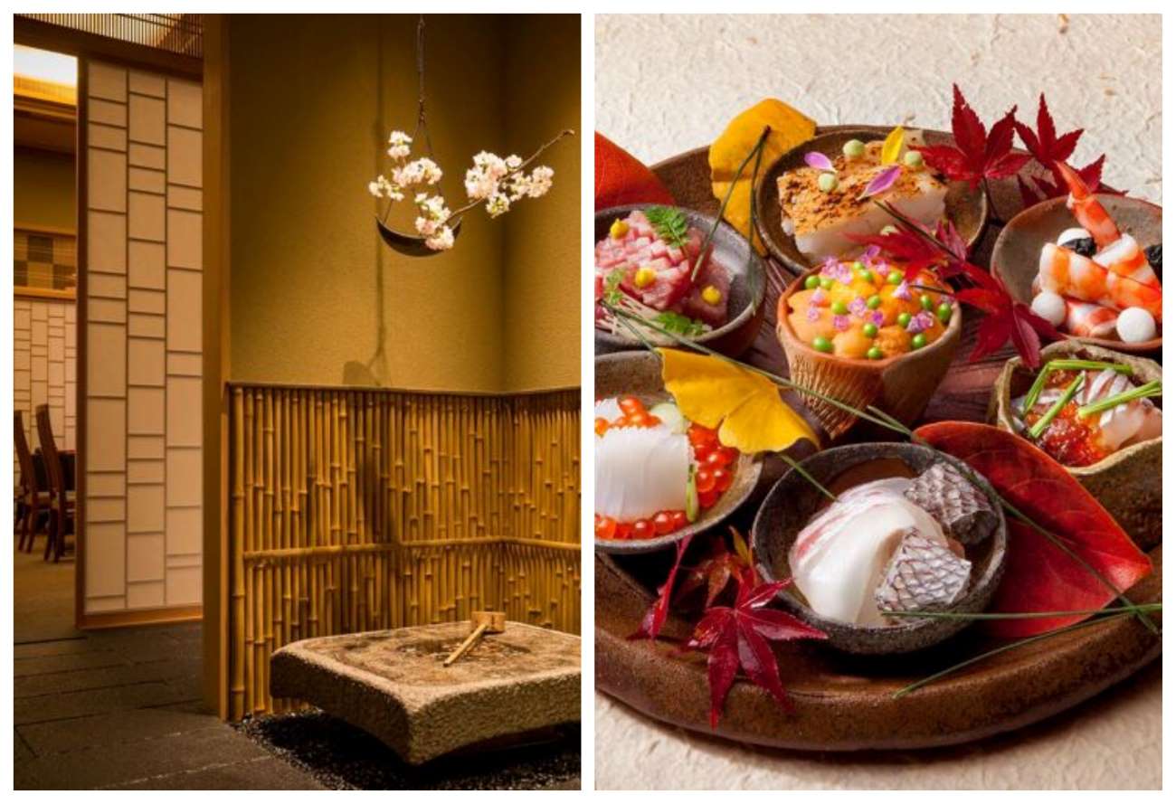 The traditional interiors of RyuGin restaurant, which has Three MICHELIN Stars in Tokyo. © RyuGin