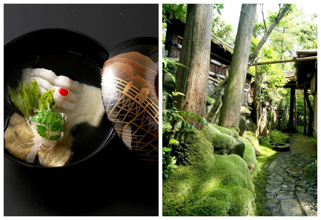 At the Three-Star Hyotei, centuries-old wabi-sabi elegance and a moss-framed garden provide the backdrop for a cuisine that balances revered traditions with generations of quiet innovation. © Hyotei