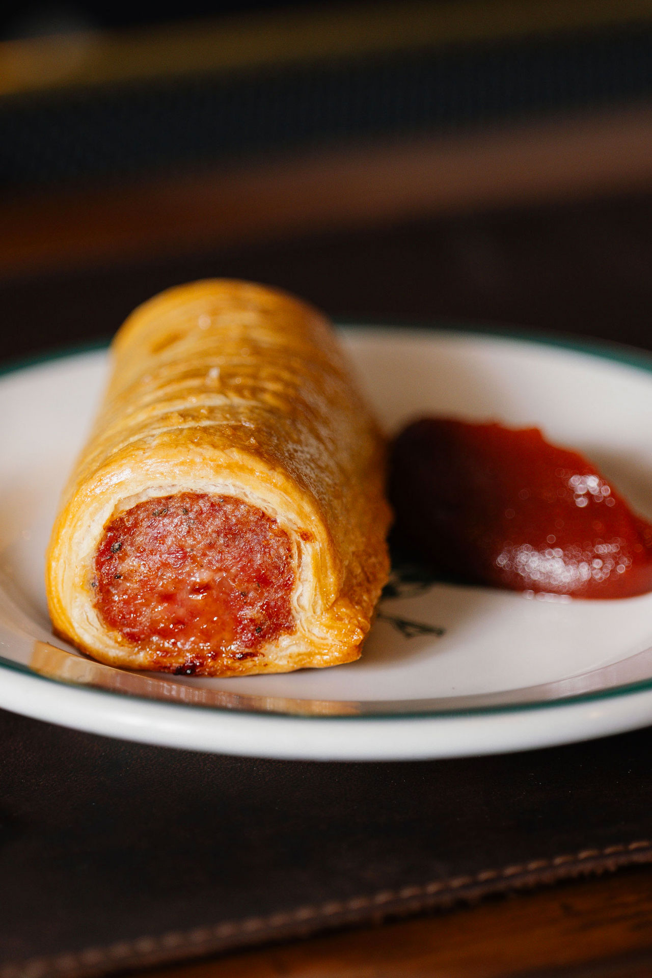Dingles Public House serves an English favorite, the sausage roll. © Cat Fennell 