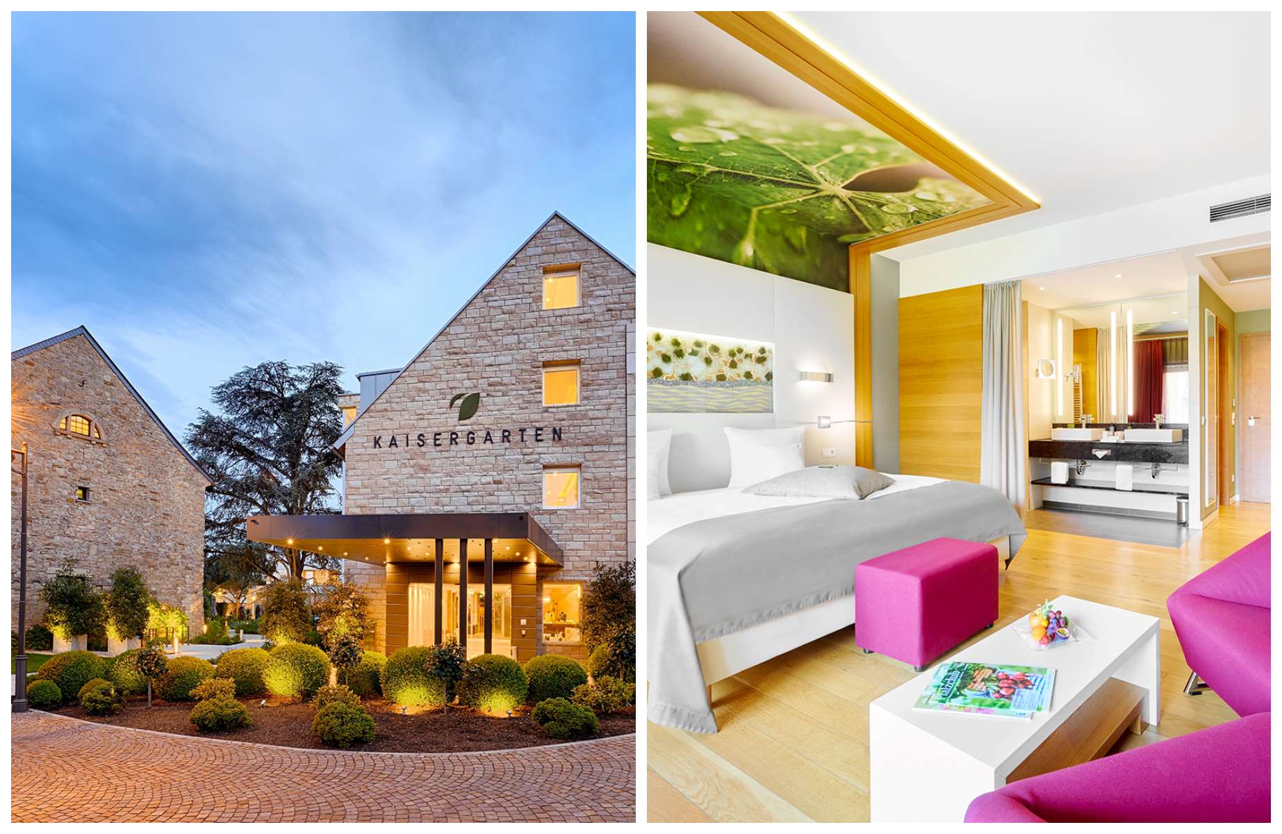 Exterieur und Zimmer im Hotel Kaisergarten © Hotel Kaisergarten