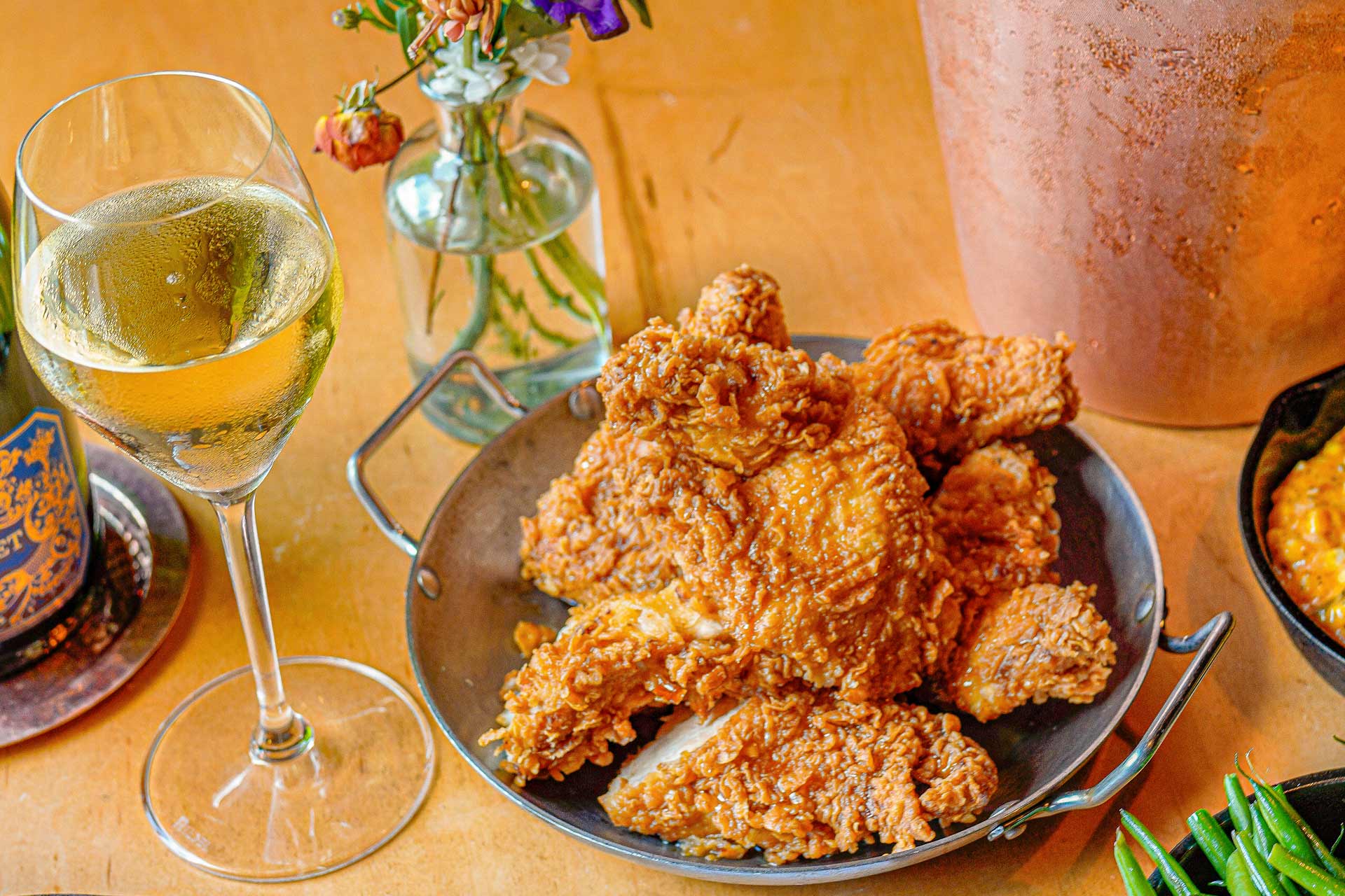 Fried chicken at Soby's in Greenville, South Carolina. © Ariel Madison/Soby's