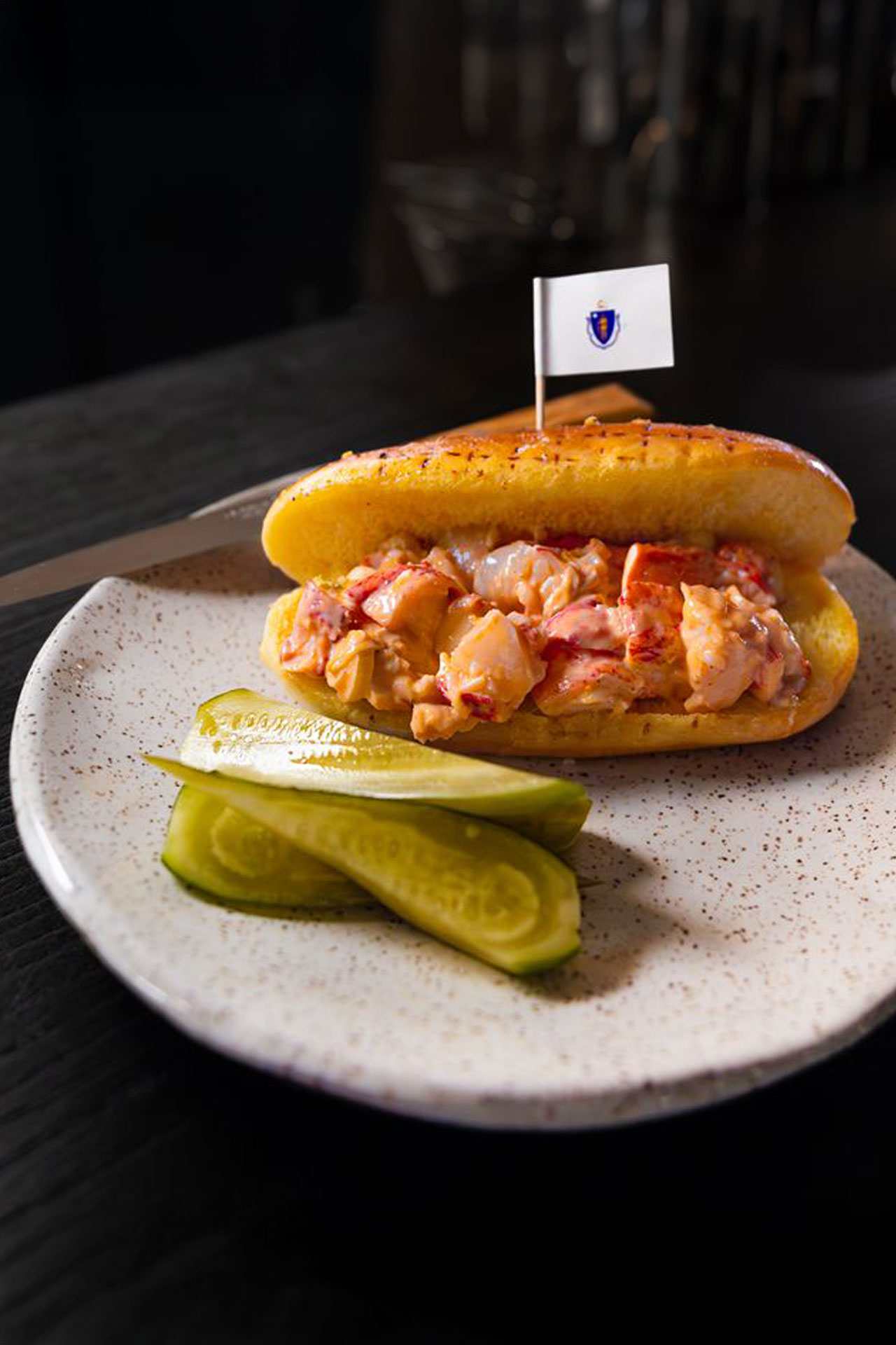 Maine-style lobster rolls are on the menu at Smithereens in New York City. © Bernard Lin/Smithereens