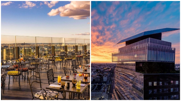 Rendez-vous au TOO Tac Tac pour une vue délirante sur la capitale © Too Hôtel Paris / MGallery