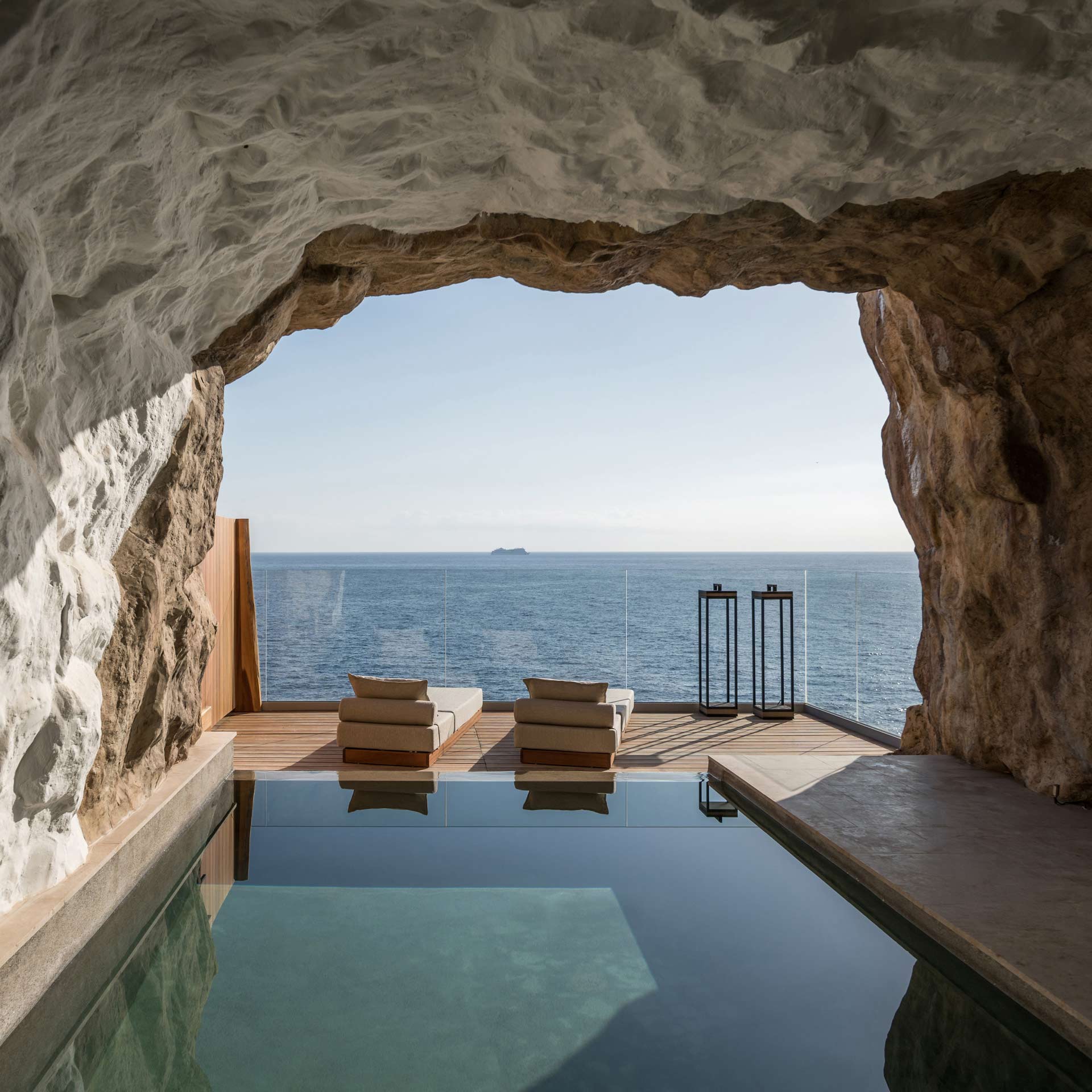 Ao contrário de Santorini, você não encontrará muitos quartos em cavernas em Creta. © Acro Suites