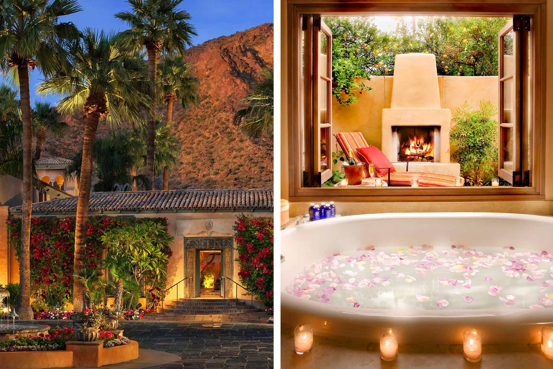 Take a relaxing soak in the Spanish colonial mansion built in 1929 by Delos Cooke at Royal Palms Resort. © Royal Palms Resort and Spa