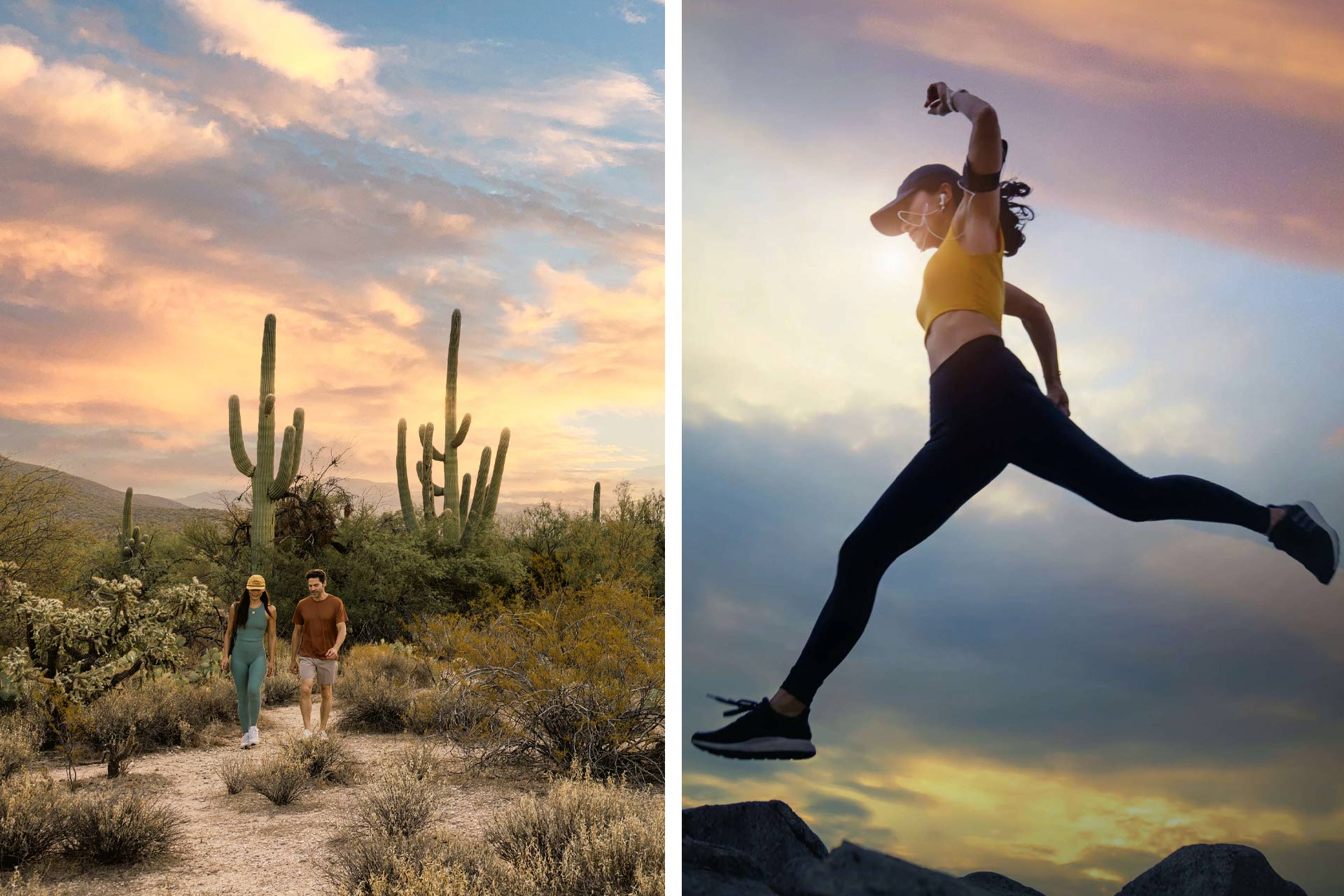 LONGEVITY8 includes one-on-one consultations with 18 specialists, tailored meals and physical activities like hiking and running to help you reach your ultimate health goals. © Canyon Ranch Tucson