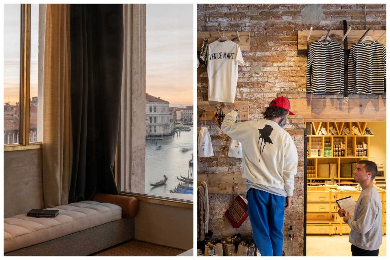 Venice Venice Hotel brings contemporary energy to a centuries-old palazzo, blending Venetian heritage with bold design, contemporary art and a creative all-day space that feels closer to the spirit of the Biennale than a traditional hotel. © The Venice Venice Hotel