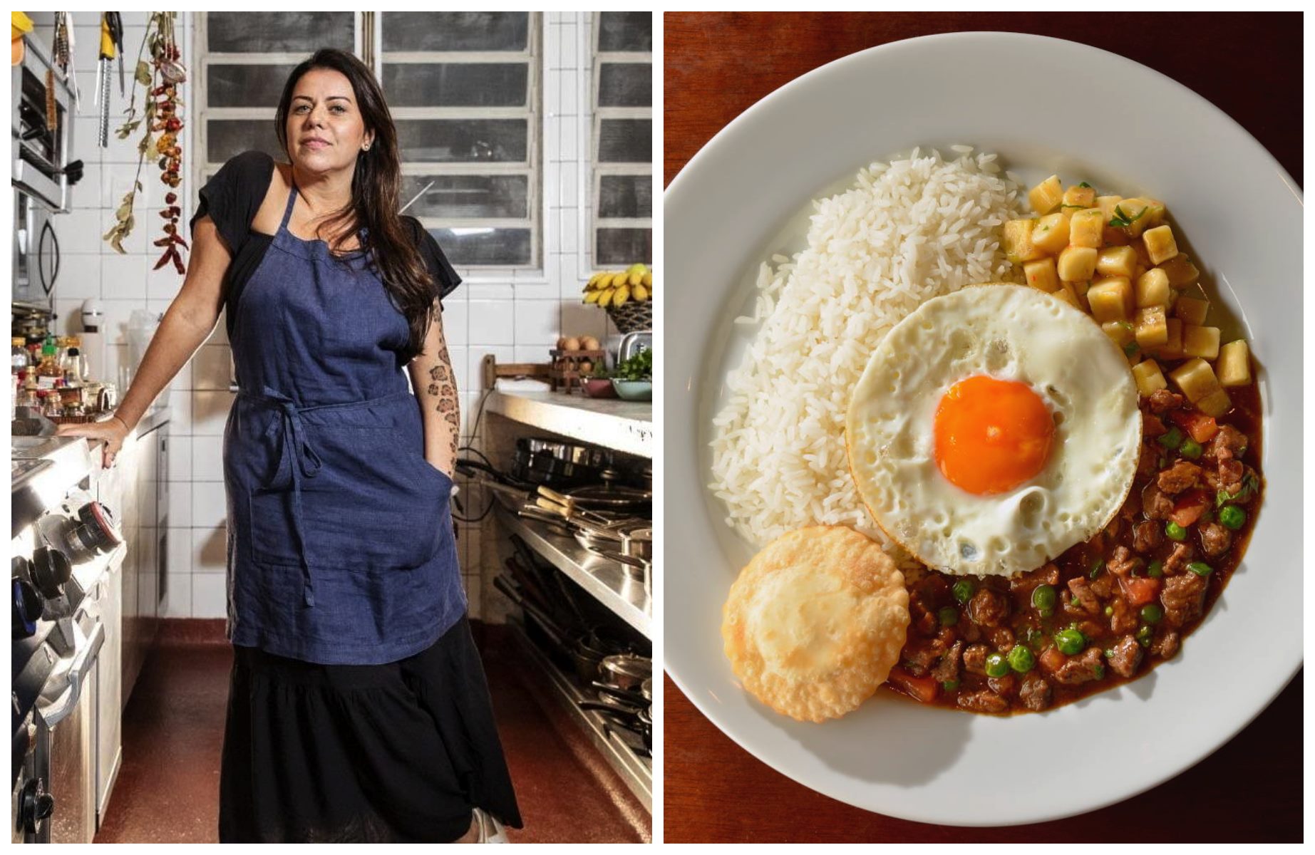 Janaína Torres, do Bar da Dona Onça, mergulhou nos pratos da cozinha popular doméstica, como o picadinho, e mostrou que eles também pertencem às mesas dos restaurantes. © Eduardo Knapp; Mauro Holanda/Bar da Dona Onça