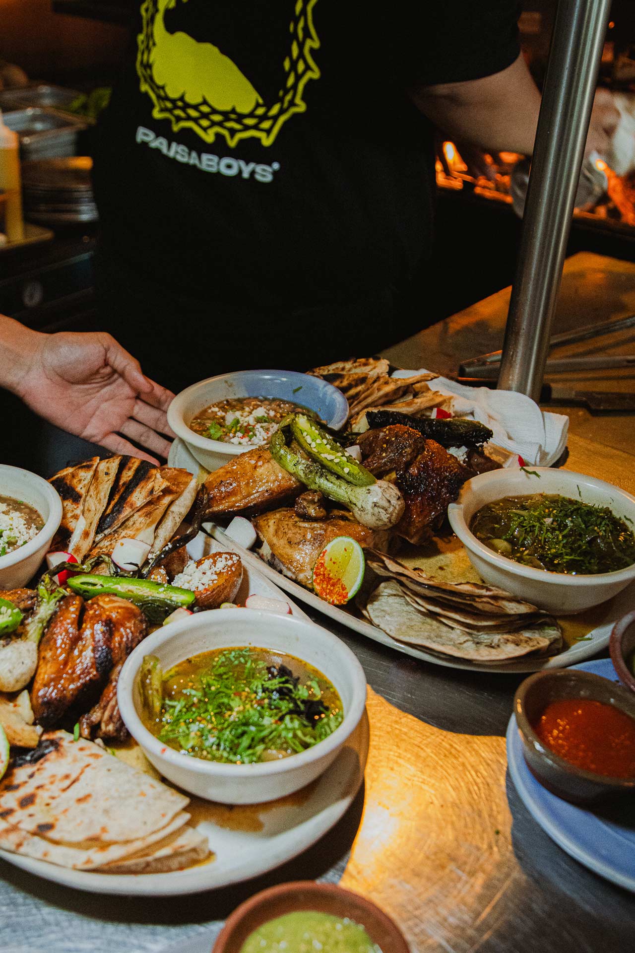 Delicious food including the very popular beans at the Bacanora pass. © Isaac torres/Bacanora