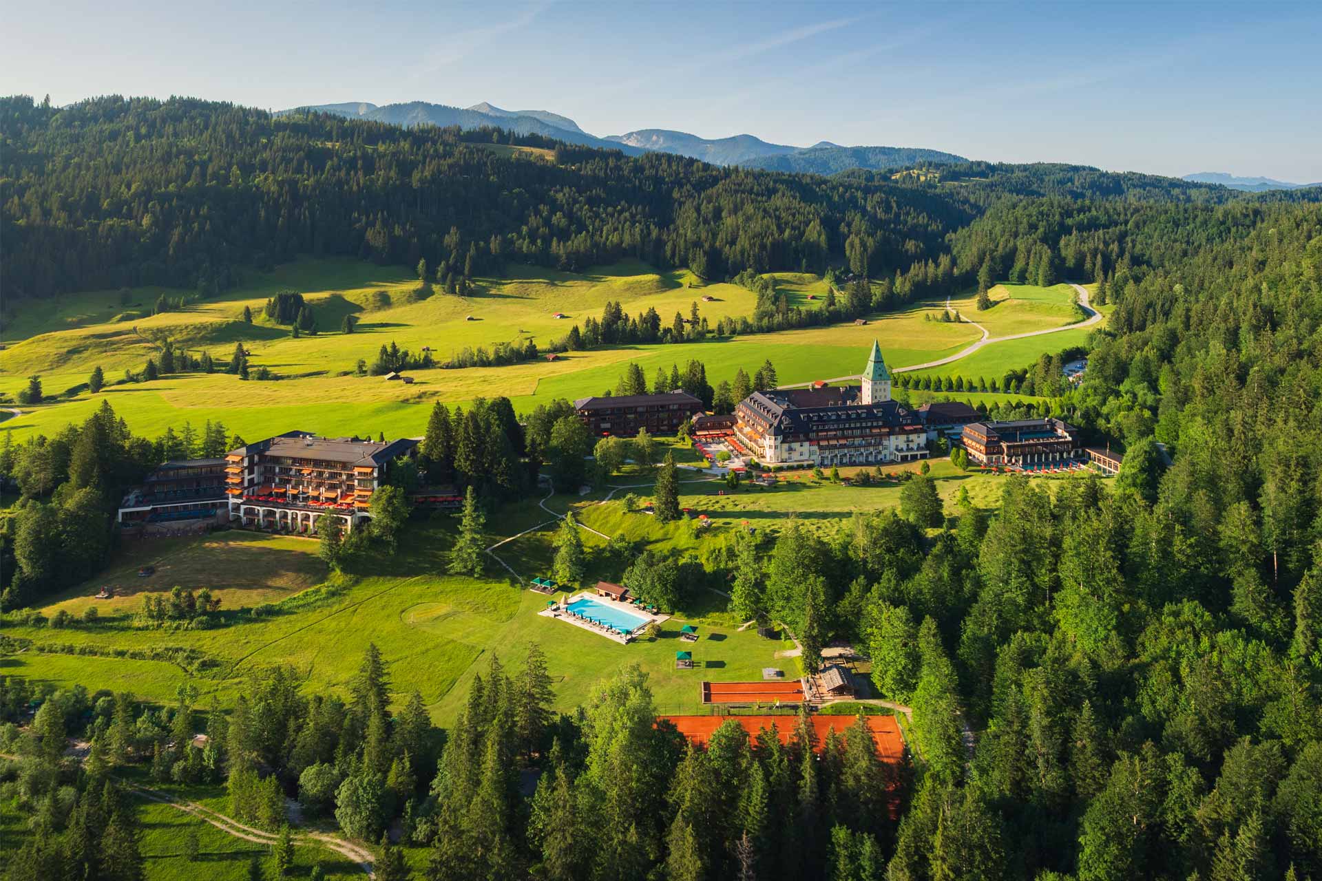 Not one, not two, but six spas unfold across southern Germany's dreamy Bavarian landscape. © Schloss Elmau